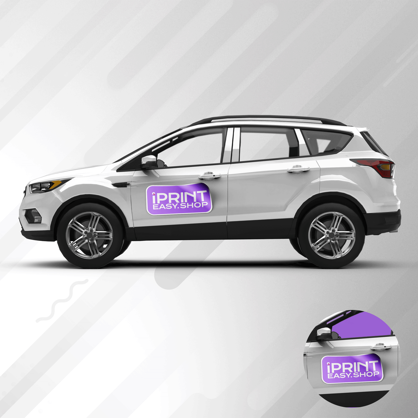 Magnetos para Carro (Par x2) | Brillo UV 30 mil | 24–48 h | Puerto Rico