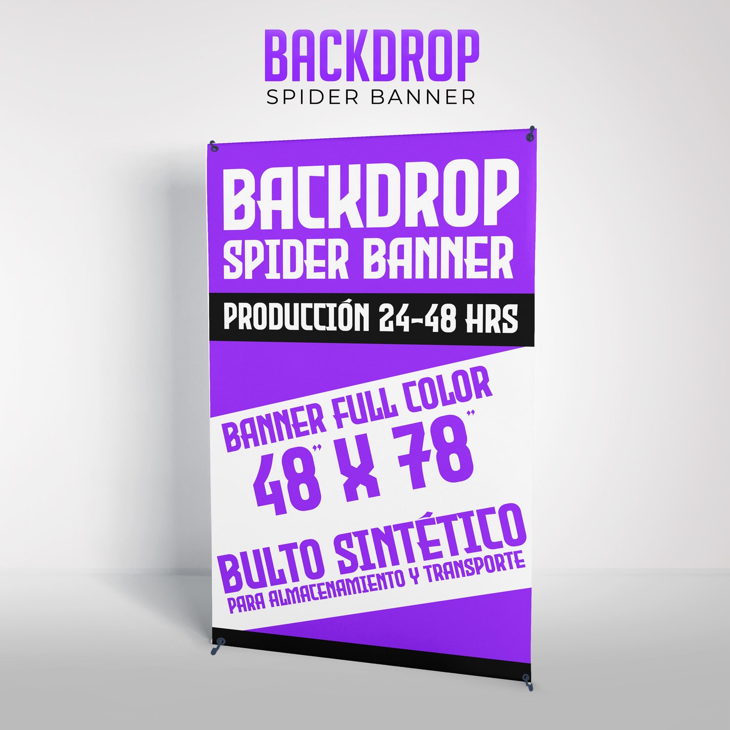 Backdrop Spider Banner Stand