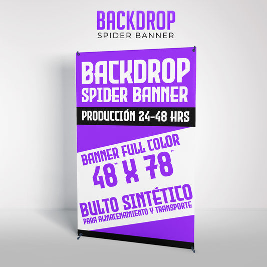 Backdrop Spider Banner Stand