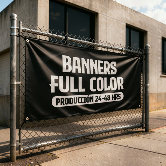 Banners Full Color en Lona 13oz | 24–48 h | Puerto Rico