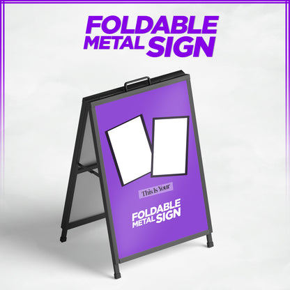 Foldable Metal Sign