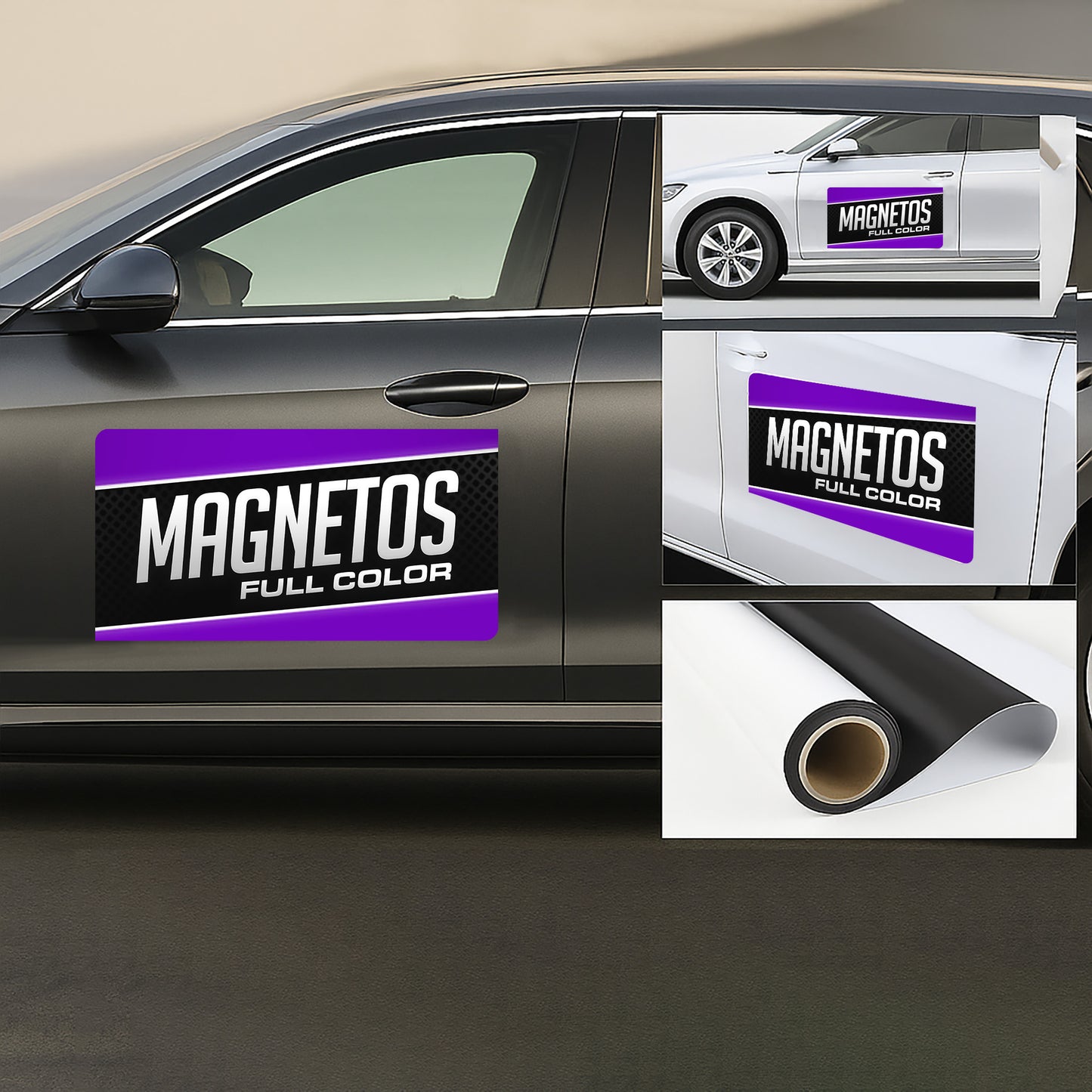 Magnetos para Carro (Par x2) | Brillo UV 30 mil | 24–48 h | Puerto Rico