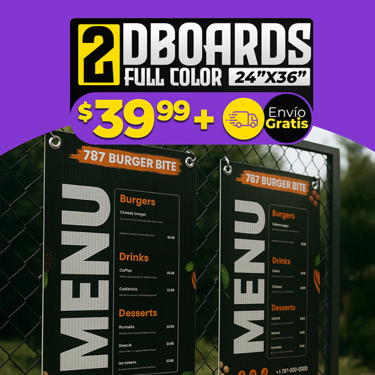 2 DBoards 24×36 Full Color | Listos para Exhibir